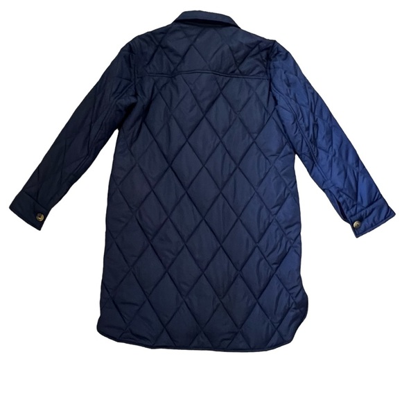 BADGLEY MISCHKA Quilted Shacket In Navy NWT Size XS/TP - Picture 4 of 8
